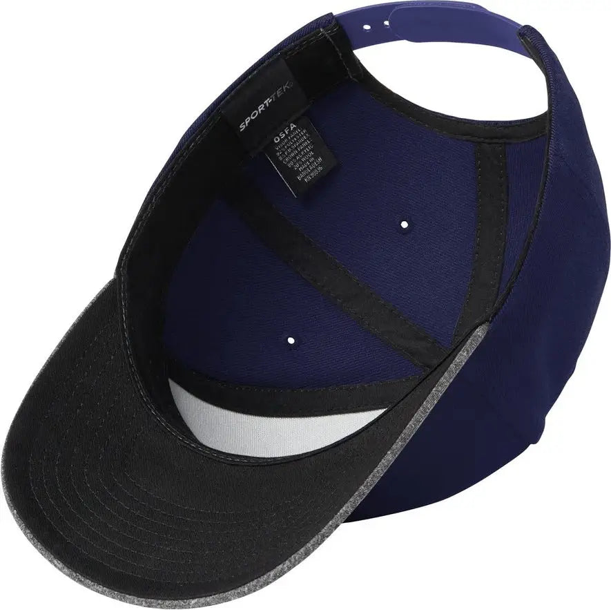 Sport-tek Stc43 Yp Classics Curve Bill Snapback Cap - True Navy Gray Heather - Navy/ / one Size Fits Most
