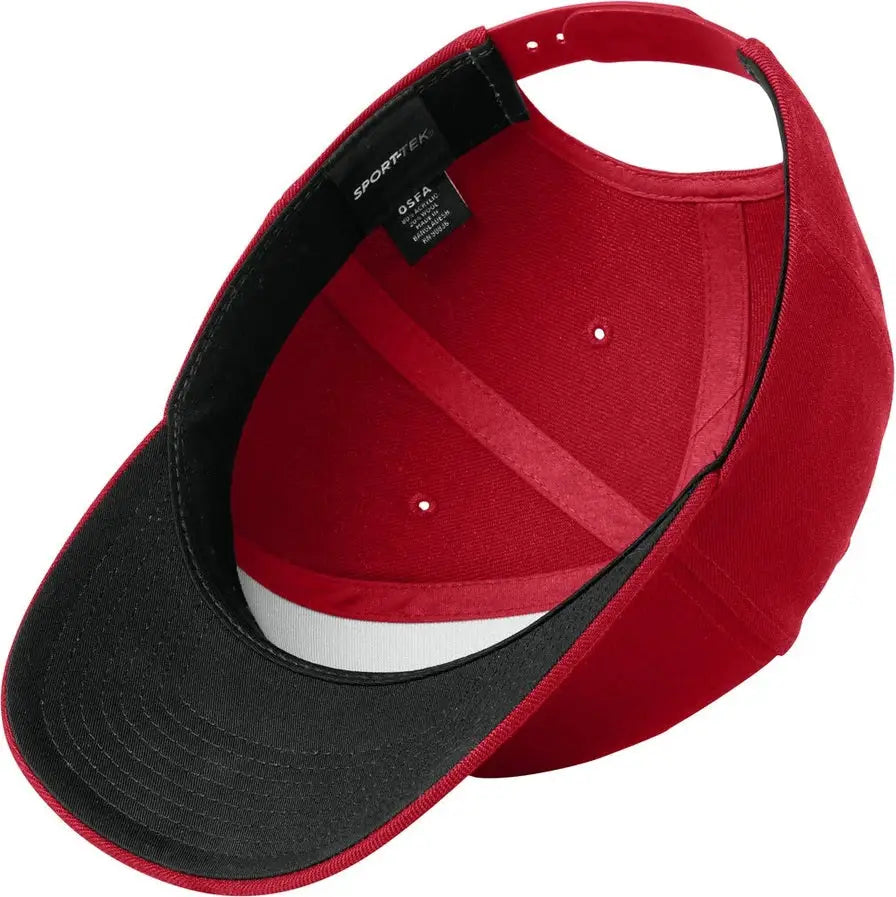 Sport-tek Stc43 Yp Classics Curve Bill Snapback Cap - True Red - one Size Fits Most