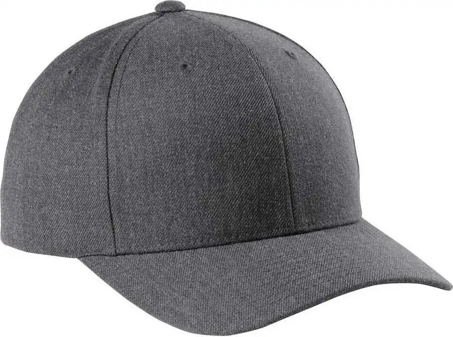 Sport Tek Stc43 Yupoong Curve Bill Snapback Cap Dark Heather Gray / Osfa