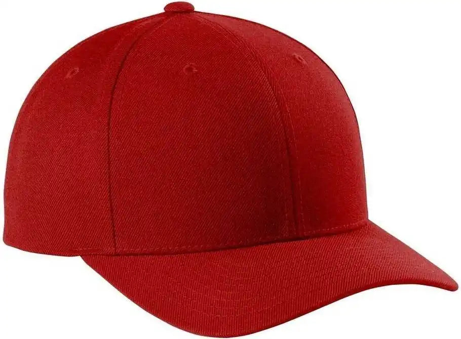 Sport-tek Stc43 Yupoong Curve Bill Snapback Cap - True Red - Osfa