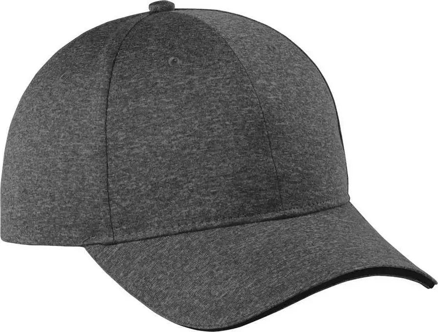 Sport-tek Stc44 Contender Snapback Cap - Graphite Heather/ Black