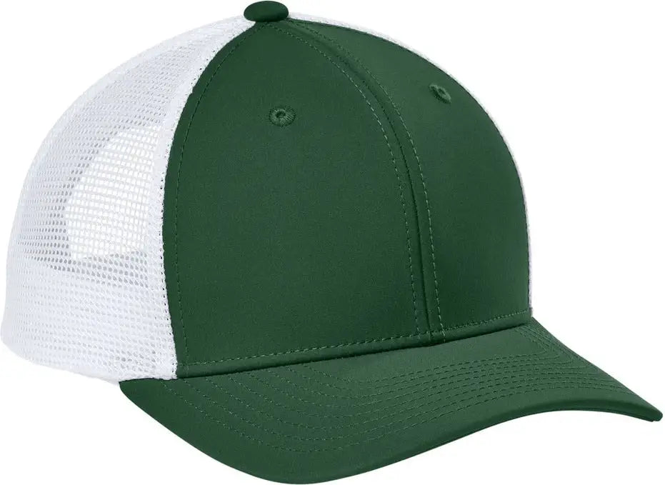 Sport-tek Stc46 Club Trucker Cap - Forest Green White - Green/ / one Size Fits Most
