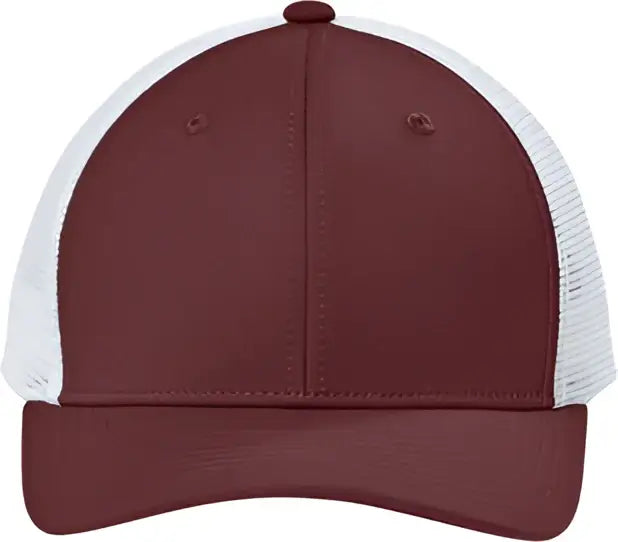Sport-tek Stc46 Club Trucker Cap - Maroon White - Maroon/ / one Size Fits Most