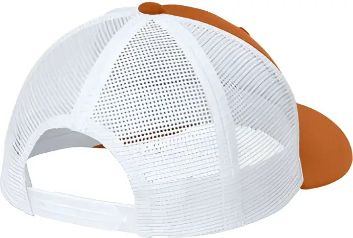 Sport-tek Stc46 Club Trucker Cap - Texas Orange White