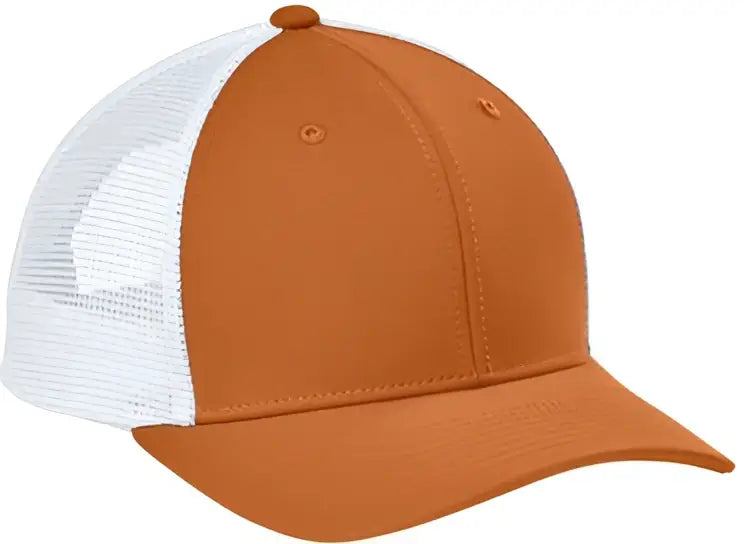 Sport-tek Stc46 Club Trucker Cap - Texas Orange White