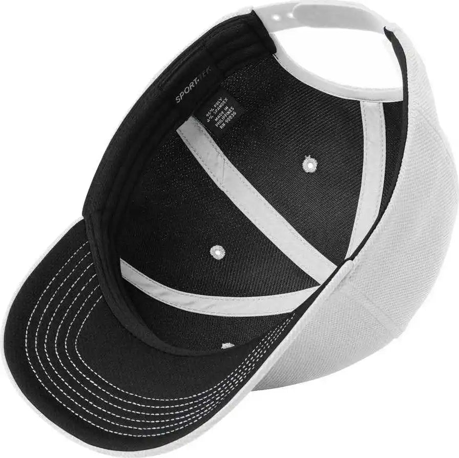 Sport-tek Stc50 Action Snapback Cap - White - Osfa