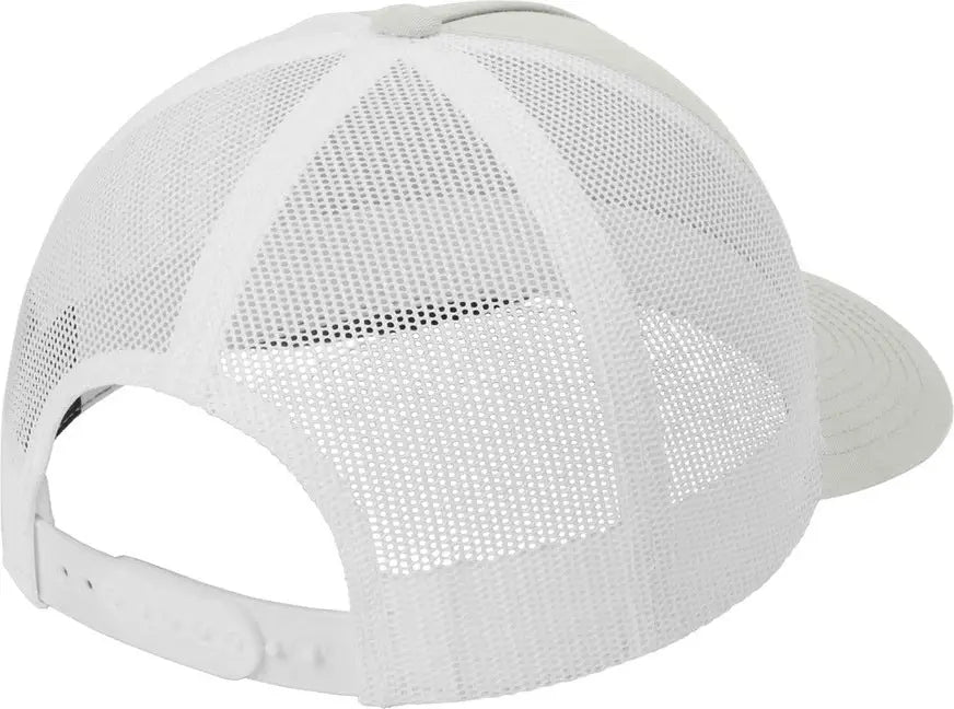Sport-tek Stc54 Yp Classics Retro Trucker 5-panel Cap - Silver White - Silver/ / one Size Fits Most
