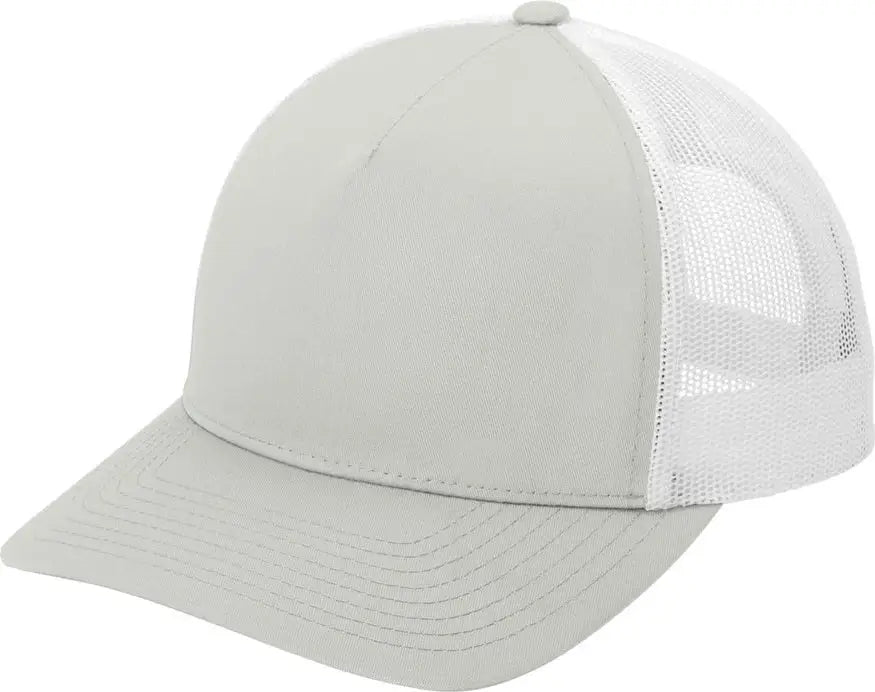 Sport-tek Stc54 Yp Classics Retro Trucker 5-panel Cap - Silver White - Silver/ / one Size Fits Most