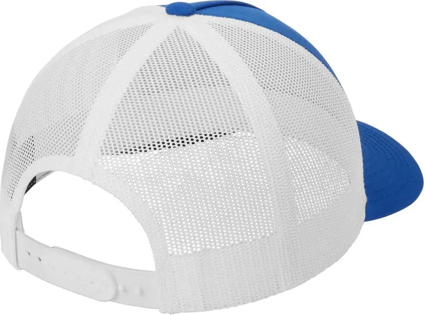 Sport-tek Stc54 Yp Classics Retro Trucker 5-panel Cap - True Royal White - Royal/ / one Size Fits Most