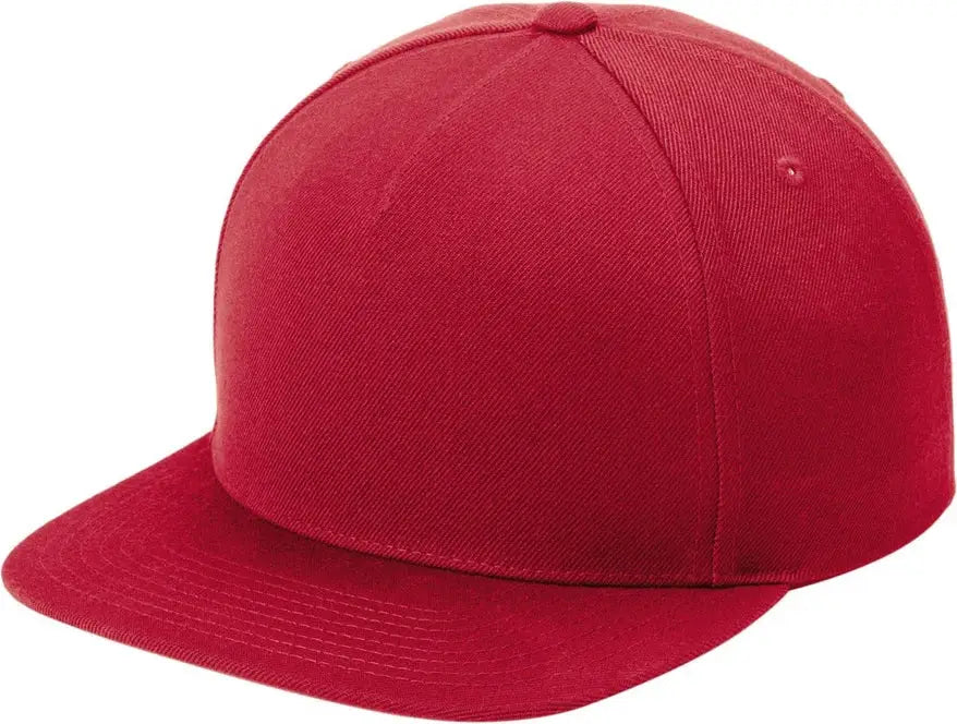 Sport-tek Stc55 Yp Classics Premium 5-panel Snapback Cap - Deep Red - one Size Fits Most