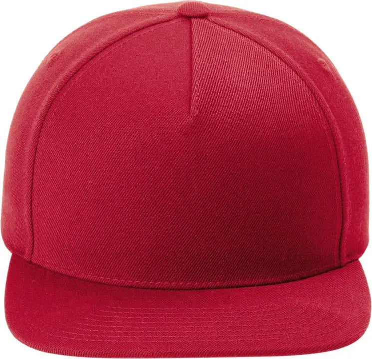 Sport-tek Stc55 Yp Classics Premium 5-panel Snapback Cap - Deep Red - one Size Fits Most