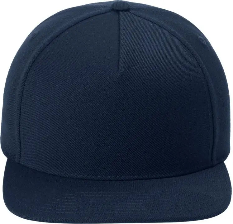 Sport-tek Stc55 Yp Classics Premium 5-panel Snapback Cap - True Navy - one Size Fits Most