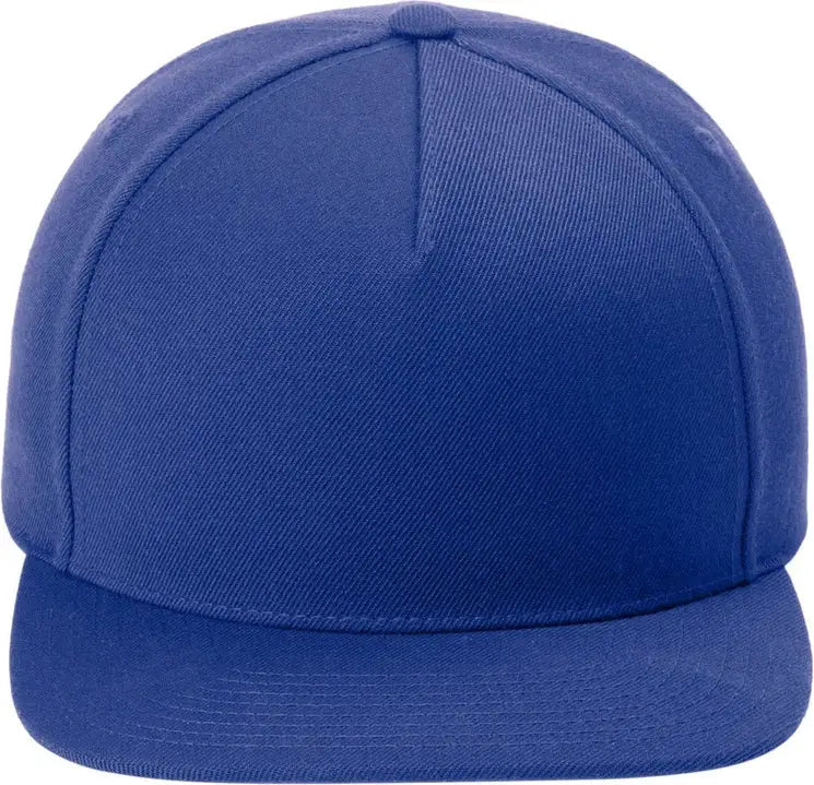 Sport-tek Stc55 Yp Classics Premium 5-panel Snapback Cap - True Royal - one Size Fits Most
