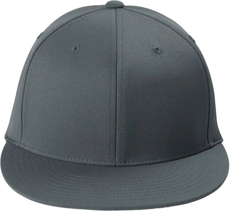 Sport-tek Stc56 Flexfit Flat Bill Cap - Iron Gray - Adult S/m
