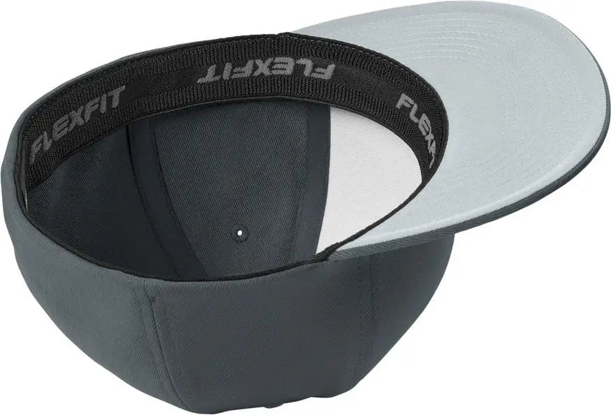 Sport-tek Stc56 Flexfit Flat Bill Cap - Iron Gray