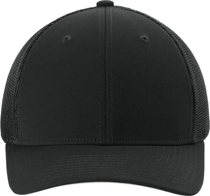 Sport-tek Stc60 Stretch-tek Mesh Back Cap - Black