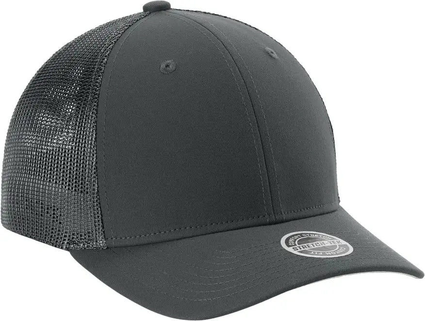 Sport-tek Stc60 Stretch-tek Mesh Back Cap - Iron Gray - Gray/ / Adult S/m
