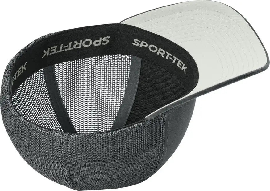 Sport-tek Stc60 Stretch-tek Mesh Back Cap - Iron Gray