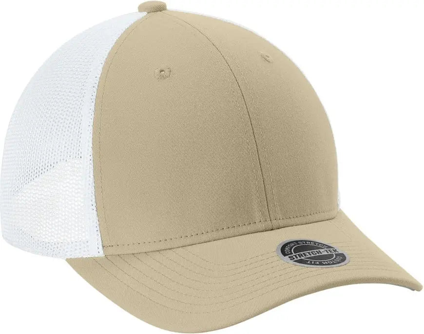 Sport-tek Stc60 Stretch-tek Mesh Back Cap - Sahara White - Sahara/ / Adult S/m