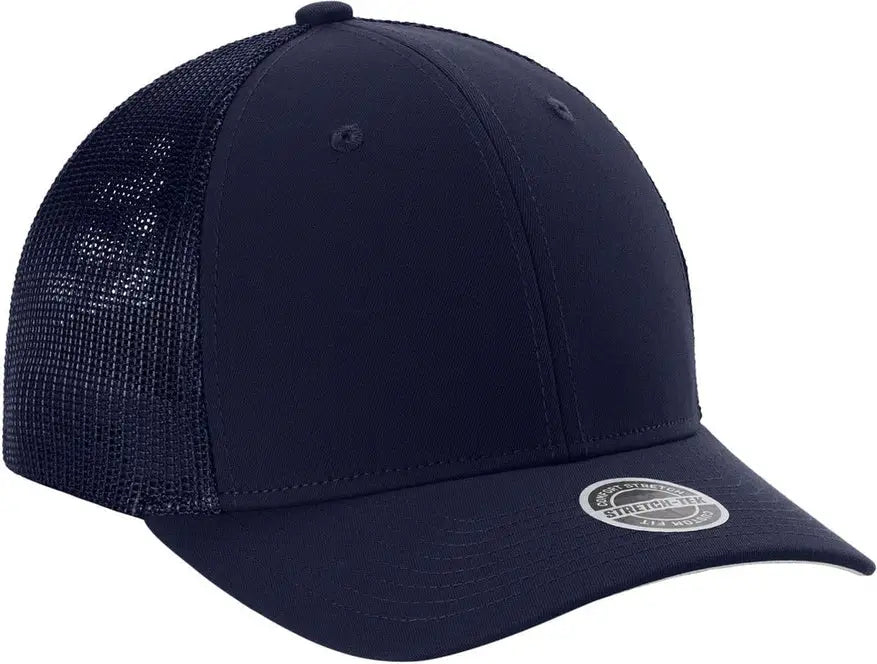 Sport-tek Stc60 Stretch-tek Mesh Back Cap - True Navy - Navy/ / Adult S/m