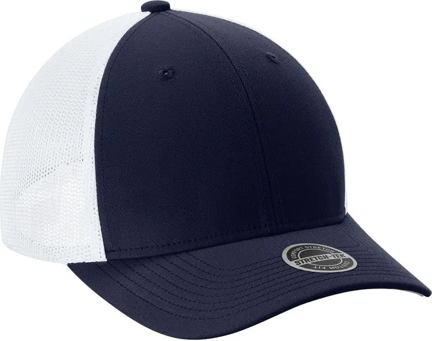 Sport-tek Stc60 Stretch-tek Mesh Back Cap - True Navy White