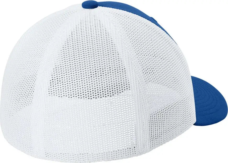 Sport-tek Stc60 Stretch-tek Mesh Back Cap - True Royal White - Royal/ / Adult S/m