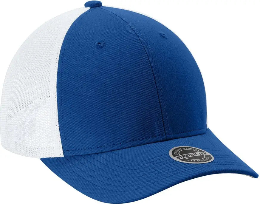 Sport-tek Stc60 Stretch-tek Mesh Back Cap - True Royal White - Royal/ / Adult S/m