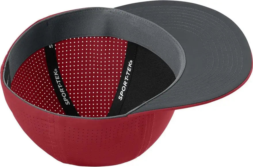 Sport-tek Stc64 Pro-cut Stretch-tek Cap - Deep Red