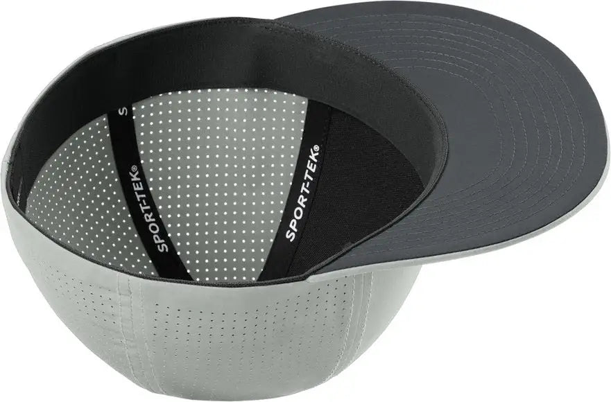 Sport-tek Stc64 Pro-cut Stretch-tek Cap - Silver