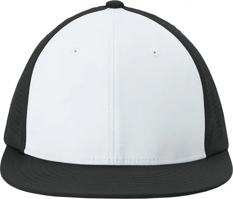 Sport-tek Stc64 Pro-cut Stretch-tek Cap - White Black