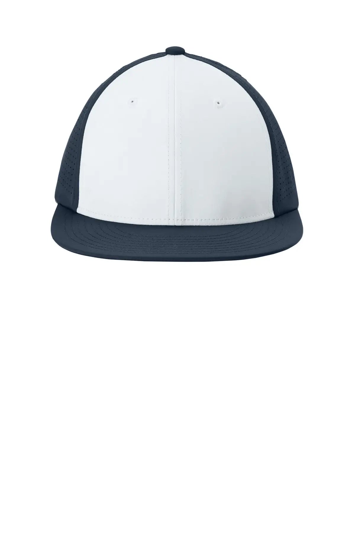 Sport-tek Stc64 Pro-cut Stretch-tek Cap - White True Navy