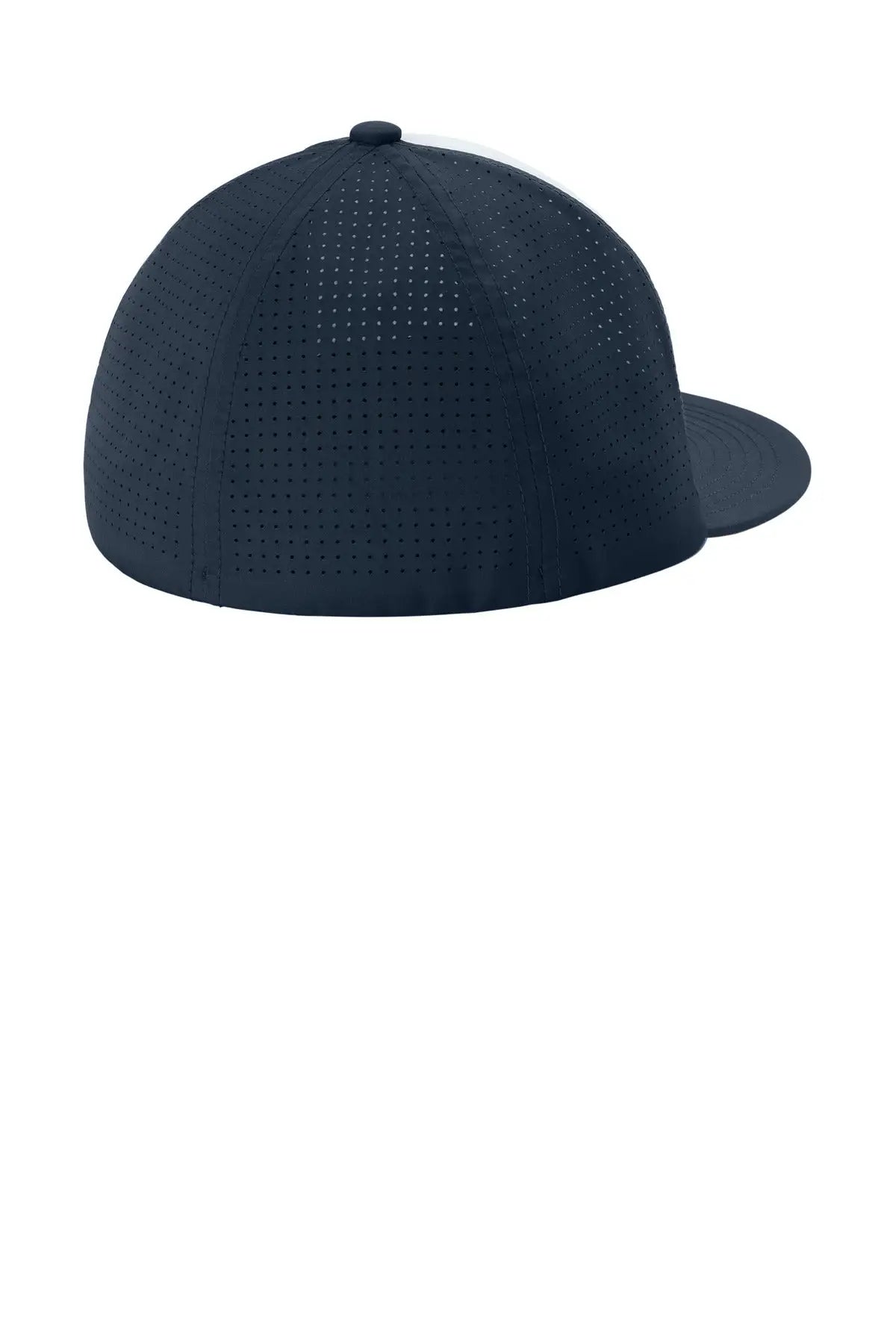Sport-tek Stc64 Pro-cut Stretch-tek Cap - White True Navy