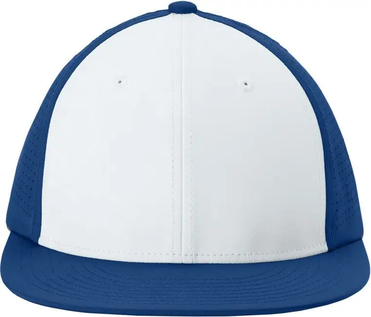 Sport-tek Stc64 Pro-cut Stretch-tek Cap - White True Royal