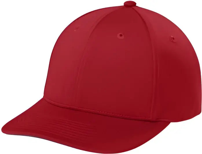 Sport-tek Stc71 Impact Mesh Stretch-tek Adjustable Cap - Deep Red - Adult Osfa