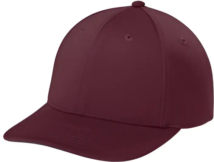 Sport-tek Stc71 Impact Mesh Stretch-tek Adjustable Cap - Maroon