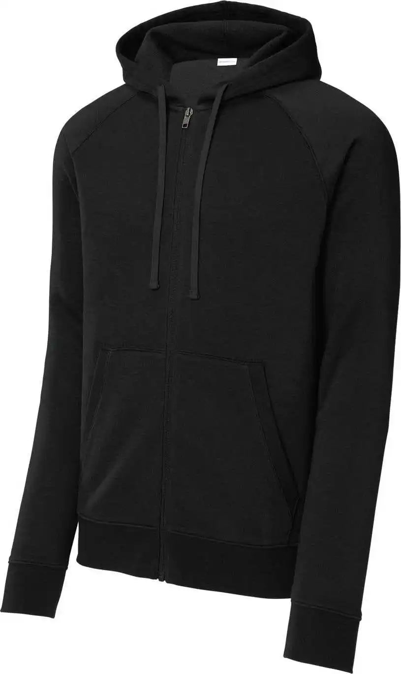 Sport-tek Stf201 Drive Fleece Hooded Full-zip - Black