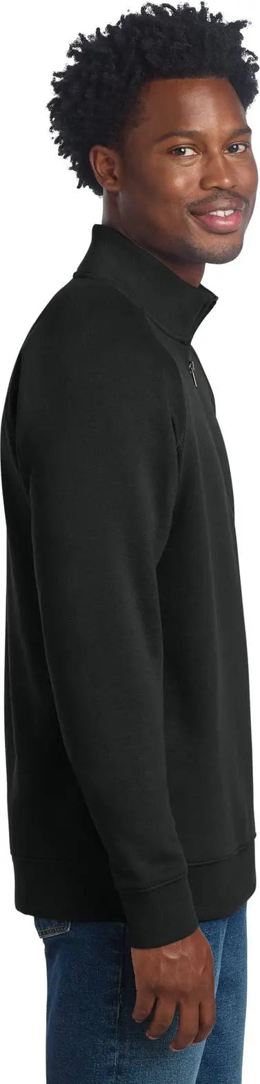 Sport-tek Stf202 Drive Fleece 1/4-zip Pullover - Black