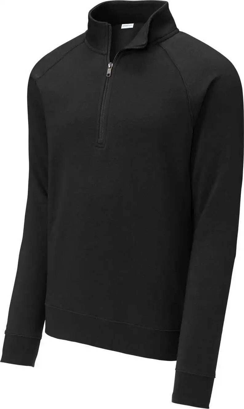 Sport Tek Stf202 Drive Fleece 1/4 Zip Pullover Black