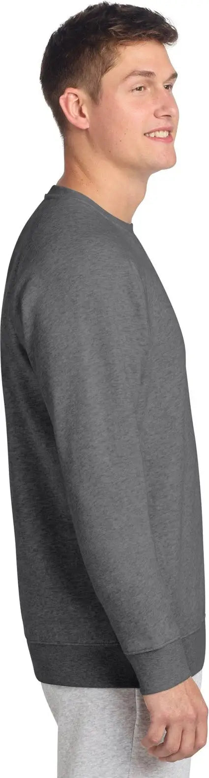 Sport-tek Stf203 Drive Fleece Crewneck - Graphite Heather