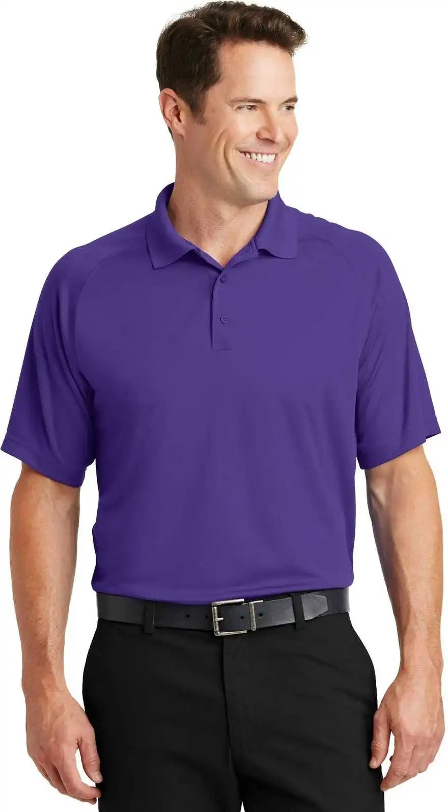 Sport Tek T475 Dry Zone Raglan Polo Purple