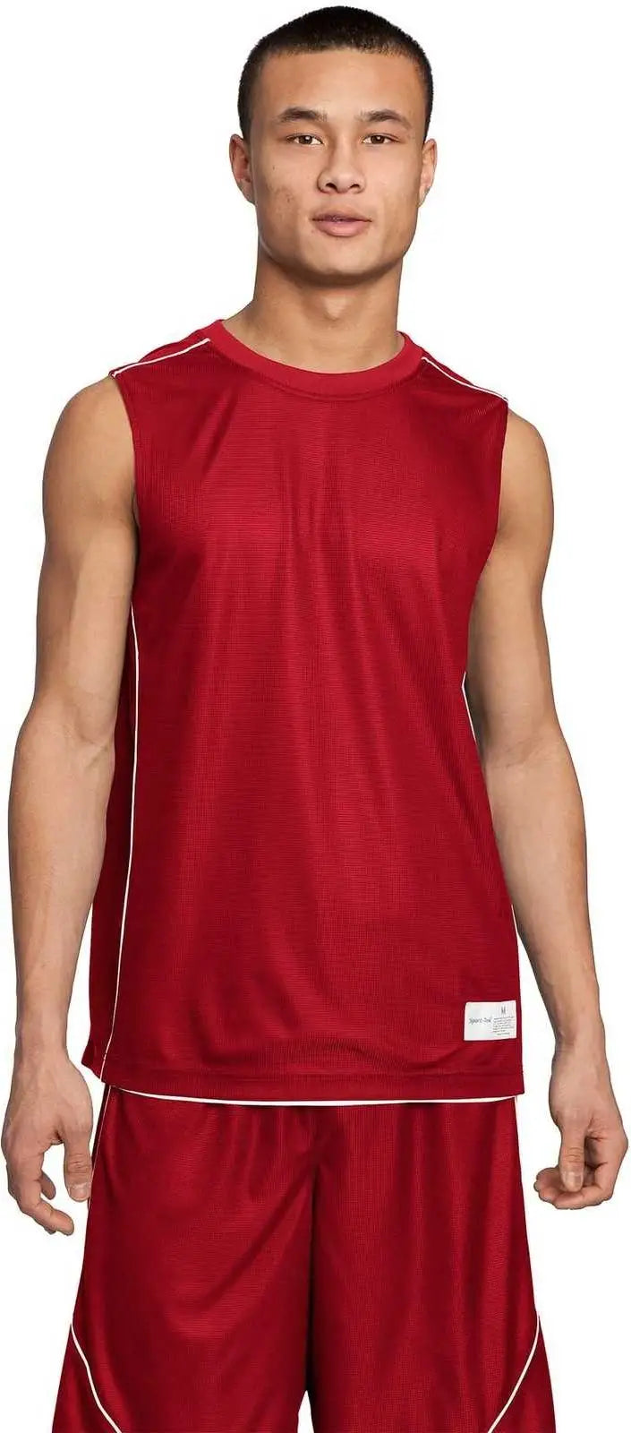 Sport-tek T555 Posicharge Mesh Reversible Sleeveless Tee - True Red