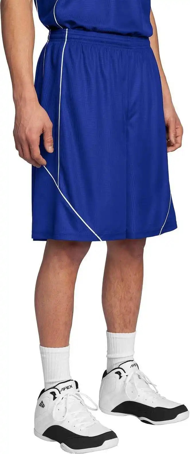 Sport-tek T565 Posicharge Mesh Reversible Spliced Short - True Royal