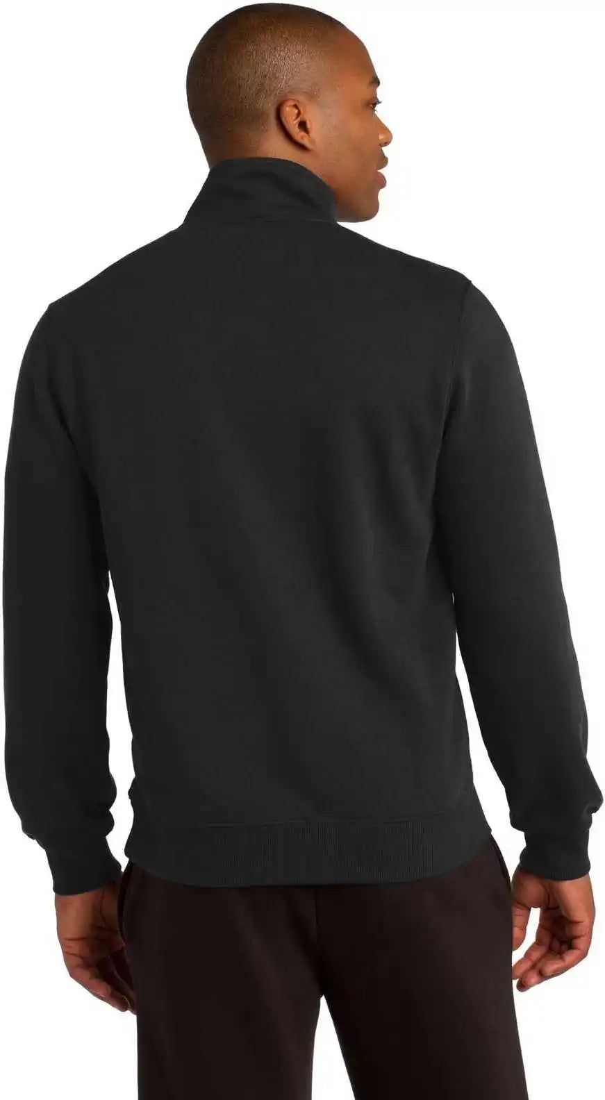 Sport Tek Tst253 Tall 1/4 Zip Sweatshirt Black