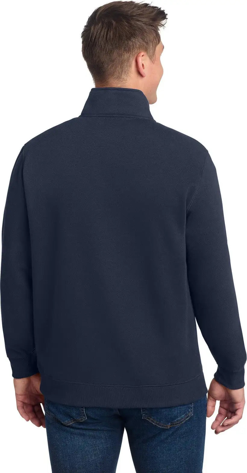 Sport-tek Tst253 Tall 1/4-zip Sweatshirt - True Navy