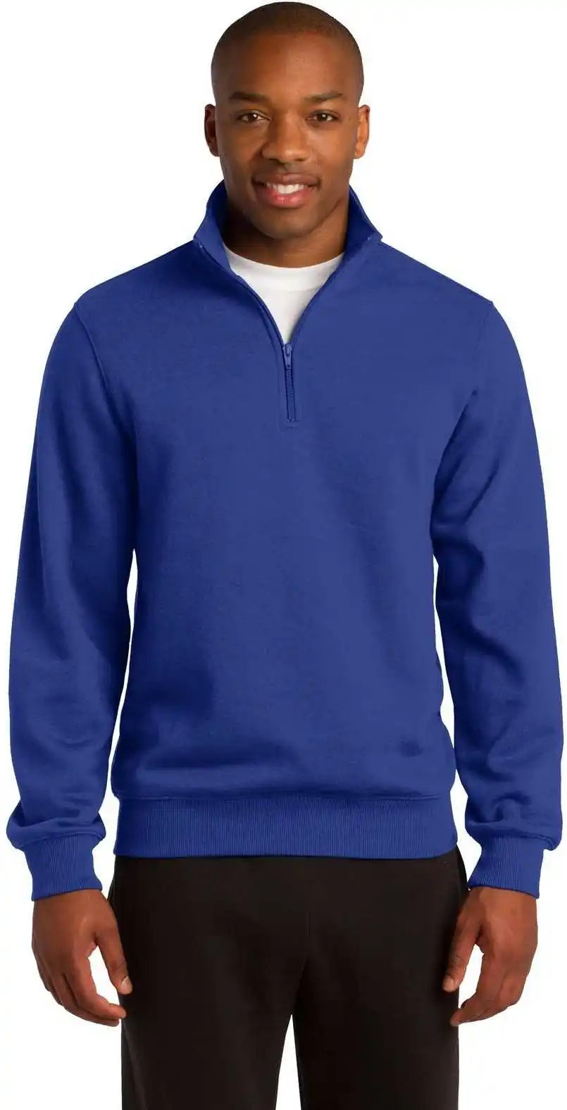 Sport Tek Tst253 Tall 1/4 Zip Sweatshirt True Royal