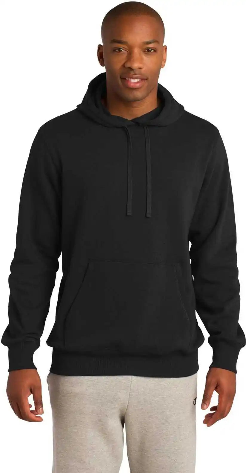 Sport Tek Tst254 Tall Pullover Hooded Sweatshirt Black