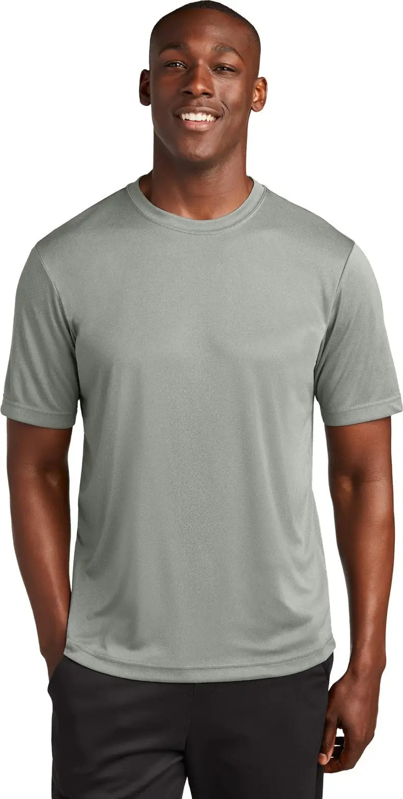 Sport-tek Tst350 Tall Posicharge Competitor Tee - Gray Concrete Heather - Adult 2xl