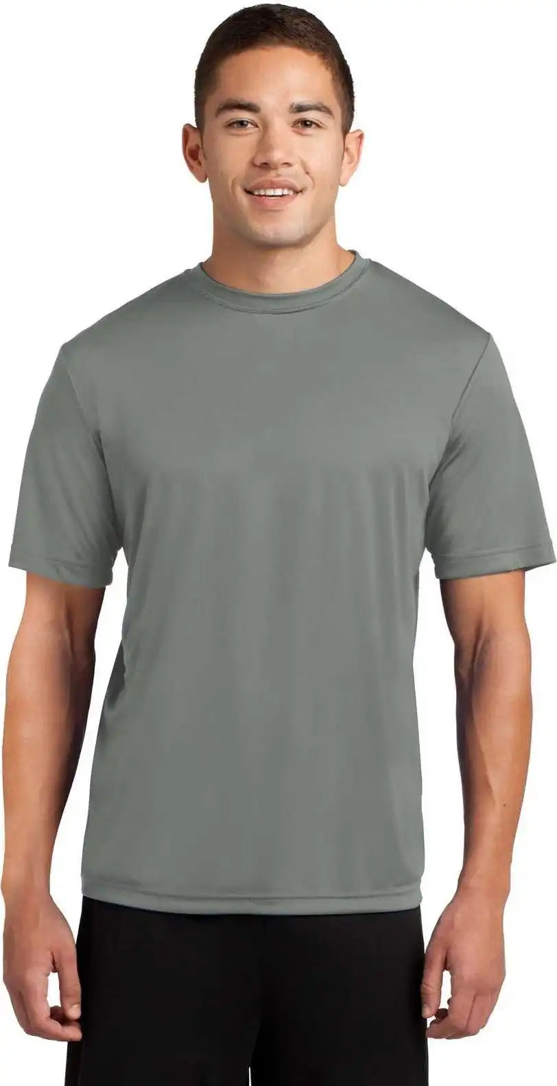 Sport Tek Tst350 Tall Posicharge Competitor Tee Gray Concrete