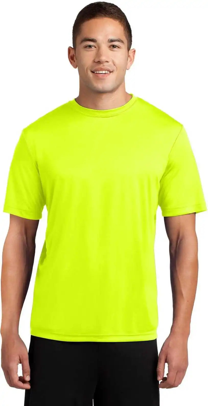 Sport Tek Tst350 Tall Posicharge Competitor Tee Neon Yellow