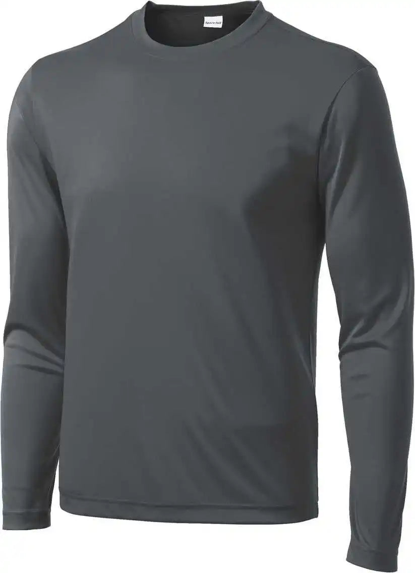 Sport-tek Tst350ls Tall Long Sleeve Posicharge Competitor Tee - Iron Grey